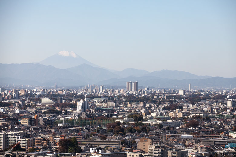 練馬区から見た富士山