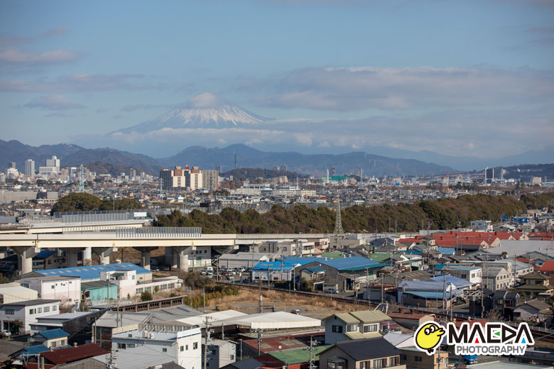 富士山と静岡市内