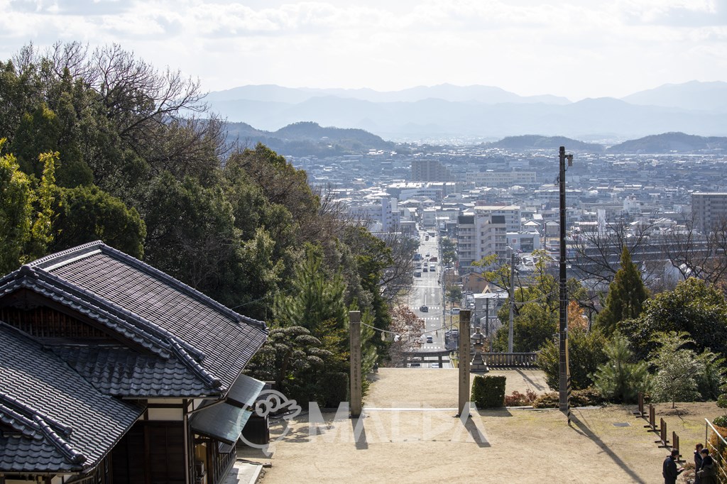 屋島神社から眺める高松市街